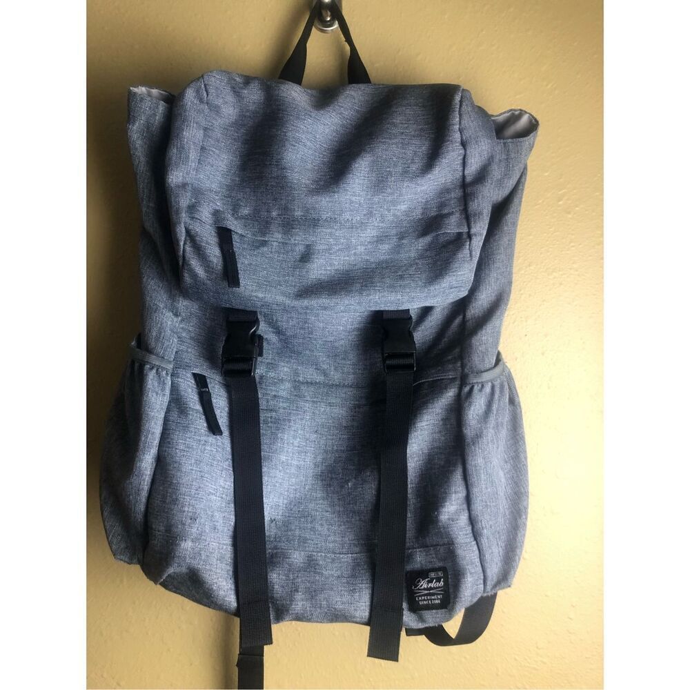 Airlab Gray Rolltop Backpack Urban Explorer Laptop Travel Bag